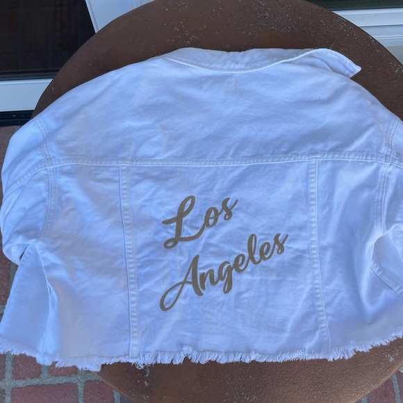 PacSun cropped white jean jacket - Picture 6 of 6